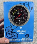Vintage Nos Western Flyer 27" Bicycle Speedometer 270 Original Box Clean. Fixed Price $30.00.