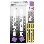 1985 Redline - 600C For Hazard Yellow Frame Decal Set. Fixed Price $52.45.
