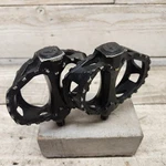 2000 Black Mongoose Stamped Alloy Platform Pedals 1/2 Opc Mid School Bmx. Fixed Price $29.98.