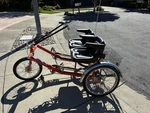 Side By Dual Trike. 3 Speed, Adjustable Seats, Belts, Basket. Fixed Price $1040.00.