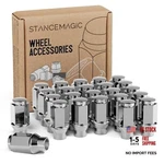 24PCS Bulge Lug Nuts - 1/2X20 Threads 1.75 Inch Length Et Chrome Silver. Fixed Price $51.51.