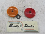 Pair Of Vintage Motorcycle Bicycle Satelite Reflectors Sae-a Amber & Red. Fixed Price $10.99.