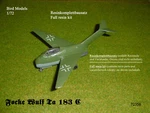 Focke Wulf Ta 183 1/72 Bird Models Resin Kit. Fixed Price $23.24.