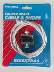 New Package Bikextras Caliper Brake Cable & Shoes Vintage 65". Fixed Price $14.99.