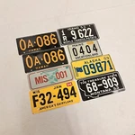 Lot Of 6 Bicycle License Plate Tin Vintage American Us United States. Fixed Price $30.00.
