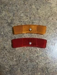Vintage Schwinn Amber & Red Bike Wheel Spoke Reflectors 5621C-3A-4R. Fixed Price $39.99.