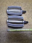 Vintage Black Striped Ladies & Boys Bow Bicycle Pedals Schwinn Higgins Monark. Fixed Price $50.00.
