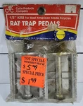 Nos Cycle Products Co. Rat Trap Pedals 1/2" Chromoly Axles #475. Fixed Price $44.99.