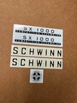 Schwinn SX1000 Competition Scrambler Bicycle Frame Decal Set Bmx Musclebike &. Fixed Price $40.00.