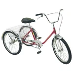 Worksman Exec-cb-org Tricycle, Wire Basket, 24 In Wheel, Orange. Fixed Price $891.99.