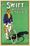 Swift World's Best 1935 Old Style Bicycle Advertising Poster - 20X30. Fixed Price $18.95.