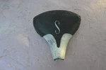 Vintage Schwinn Seat Black Mesinger Saddle 9X9 Old. Fixed Price $49.00.