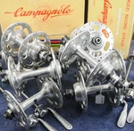 Vintage Campagnolo Nuovosuper Record Roadbike Hubs High Flange 32H36H40H Bicycle. Fixed Price $170.00.