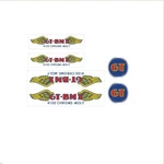 Gt Bmx 4130 Decal Set - Clear Large Down Tube. Fixed Price $39.95.