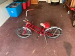 Vintage Schwinn Red Pixie Bicycle Original 46" 29". Fixed Price $499.99.