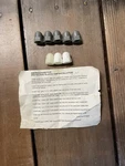 Vintage Nos Bicycle Safety Cap Set, Axles, Handlebars, Seat, Sissy Schwinn. Fixed Price $8.00.