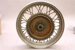 Harley Ironhead Sportster Chopper Rat Bike Hub Laced To 16 X 3 Rim. Fixed Price $74.95.