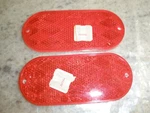 New Vintage Lot Of Sate-lite 24 Chicago SAE-A-75 D.o.t. Red Reflector (6). Fixed Price $19.99.