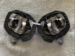 Shimano Dx PD-M647 Clipless Pedals Both Spindles Smoothly. Fixed Price $32.00.