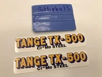 Tange TX-500 Vintage Fork Decal Kuwahara Mongoose Skyway Oldschool Bmx Trx Arx. Fixed Price $16.01.