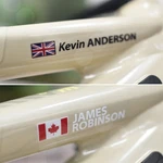 Bike Name Frame Stickers Decal Cycle Cycling Road Helmet Personalised Custom. Fixed Price $12.07.