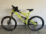 Yeti SB66 Mountain Bike - Fox Factory Kashima Iconic Lime Green 26" Wheels. Fixed Price $950.00.