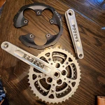 Vintage Race Face - Beam 46/36/24T, 175MM Crankset With Girvin Rock Ring. Fixed Price $236.43.