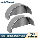 Pair Steel Round Single Axle Trailer Fenders & Backs For 14" 15'' 16" Wheel. Fixed Price $71.99.