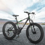 26IN Fat Tire Mountain Trail Bike Full Shimano 21 Speed Dual Disc Brake Adult. Fixed Price $322.99.