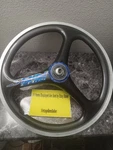 Spin Fiberglass Rear 20" Bmx Wheel With Blue CR175 Decals Added Mint Condition!. Fixed Price $299.00.