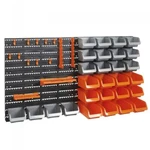 44 Bin Storage Rack Solution, Garage Organiser, Hook Panel Set, BR43F. Fixed Price $117.00.