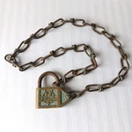 Vintage Brass J Higgins Bicycle Padlock Chain Collectible No Key. Fixed Price $39.73.