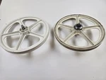 1980S Skyway Tuff Ii Wheels White 20" Freecoaster Acs Claws Old School Bmx Cw Gt. Fixed Price $194.95.
