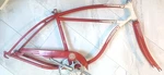 1950S, Schwinn Frame & Fork, 26" S2 Balloon Wheel, Straight Bar Klunker Extras. Fixed Price $467.50.