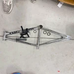 Old School Vintage Akisu ?? Bmx Bike Bicycle Frame Chrome 1980S - Hn. Fixed Price $300.00.
