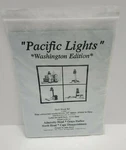Pacific Lights Washington Edition Quilt Block Set (4) 14" By John Horne 1990. Fixed Price $20.00.