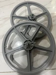 Skyway Bmx 20" Tuff Gray Retro Wheelset Sealed Bearings 3/8 Axle Grey. Fixed Price $150.00.