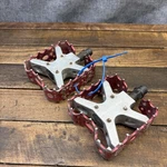 Vintage Bmx Bike Pedals 9/16 Red Bear Trap He-man. Fixed Price $65.79.