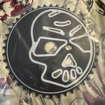 Pro+ Bmx Bike Skull Sprocket 1/2" 1/8" 44 Black/white Chopper Bicycle. Fixed Price $18.99.