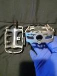 Vintage Old School Wellgo LU-981 Bicycle Pedals Reflectors Included.. Fixed Price $49.00.