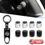 Car Wheels Tire Valve Dust Stem Air Cap Cover + Keychain Ring Fit Nissan Sport. Fixed Price $9.99.