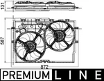 Mahle CFF228000P Engine Cooling Fan Fits Citro Relay Fiat Ducato Peugeot Boxer. Fixed Price $204.36.