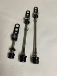 Ringle Stix Holey Front & Rear Quick Release Set Titanium Black Vtg Mtb 90'S. Fixed Price $99.00.