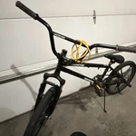 Mongoose Madd 20IN Bmx Bike, Black Steel, U-brake, Kickstand, 1-SPEED. Fixed Price $122.50.