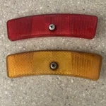 Vintage Schwinn Amber & Red Bike Wheel Spoke Reflectors 5621C-3A-4R 5623A 5624R. Fixed Price $31.00.