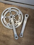 Vintage Sugino Mighty Crankset 171MM Road Double 52/42T 144 Bcd. Fixed Price $87.95.