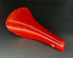 Vintage Cinelli Volare Slx Road Bike Saddle/red Leather/italy/classic Bicycle. Fixed Price $149.99.