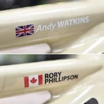 Bike Name Frame Stickers Decal Cycle Cycling Road Helmet Personalised & Any Flag. Fixed Price $12.07.