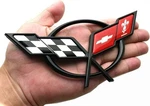 1X 1997-2004 Corvette C5 Rear Cross Flags Emblem 3D Deck Lid Badge Red Black. Fixed Price $49.46.