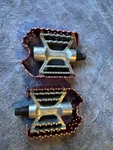 Vintage Odyssey Triple Trap Bmx Pedals Red 9/16 Mid /old School Fits Gt Profile. Fixed Price $79.99.
